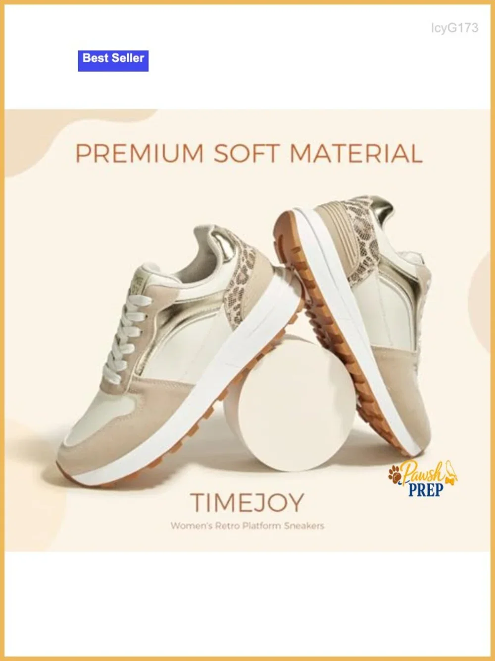 Retro Platform Sneakers Colorblock Oxford Fabric Chunky Lace-Up Shoes with